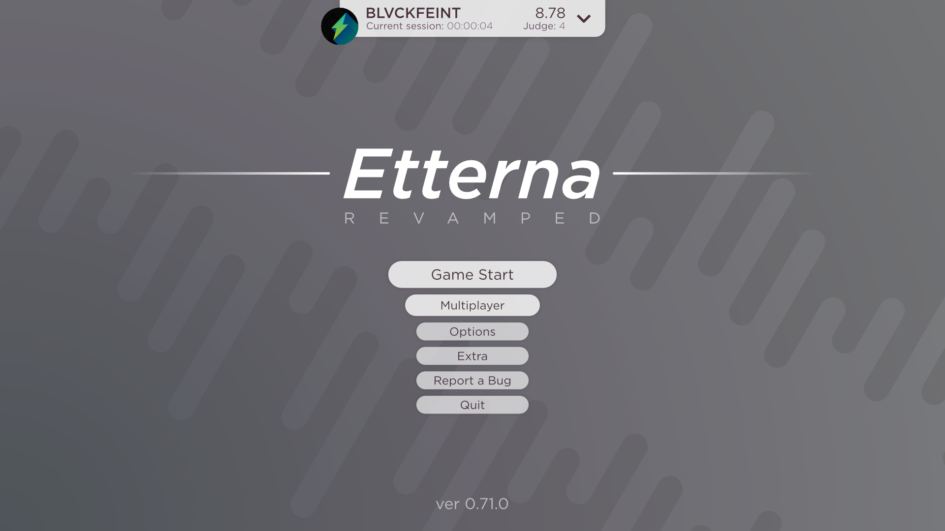 Etterna title screen